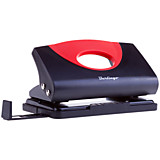 Дырокол Berlingo "Office Soft" 10л., пластиковый, ассорти, с линейкой