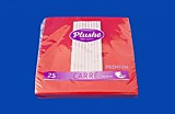 Салфетки ПЛЮШЕ красные 33х33 2-х слойн. 25л/30уп