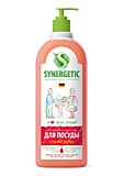 Средство биоразлагаемое для мытья посуды, детских игрушек SYNERGETIC с ароматом арбуза, 1л Средство биоразлагаемое для мытья посуды, детских игрушек SYNERGETIC с ароматом арбуза, 1л