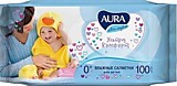 Салфетки влажные Aura "Ultra comfort", 16,5*16,5см, 100шт., детские, универсал. очищающие Салфетки влажные Aura "Ultra comfort", 16,5*16,5см, 100шт., детские, универсал. очищающие