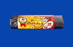 Пакет мус. 60л 20шт  ПНД прочный (70)
