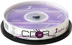 Диск CD-R 700 Mb Smart Track 52x Cake Box (10шт)