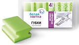 Губка кух."Белая Кветка"Лесн.прохлада"ПРОФИЛЬ 4 шт/уп 38уп/кор