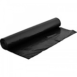 Пакет мус. 160л (45мкм) 75*115см ПВД черн. рулон (10шт/рул) (20)