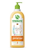Средство биоразлагаемое для мытья посуды, детских игрушек SYNERGETIC с ароматом апельсина, 1л Средство биоразлагаемое для мытья посуды, детских игрушек SYNERGETIC с ароматом апельсина, 1л