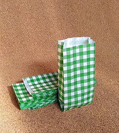 Пакет бум. 220х90х40 влаговпитыв. зелен. клетка (4000)