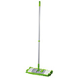 Швабра ЛЮБАША черенок 70-120см, флаундер 40см, насадка микрофибра (карманы) ширина 10см