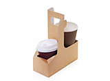 ОСК держатель картонный для 2-х стаканов Cupholder DOUBLE 180х90х50 (450шт)