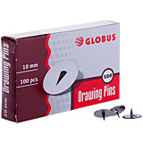 Кнопки канцелярские Globus, 10мм, 100шт., карт. упак. (уп.30) Кнопки канцелярские Globus, 10мм, 100шт., карт. упак. (уп.30)