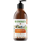 Биоразлагаемое натуральное мыло для рук и тела SYNERGETIC Карамельное яблоко и ваниль, 0,38л(12шт/кор)