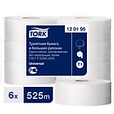 Бумага туалетная Tork "Universal"(T1) 1 слойн. 525м/рул, цвет натуральный арт.120195 (уп.6)