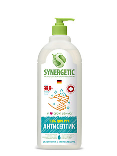 Ср-во для рук антибактериальное (Антисептик) SYNERGETIC, 1л (гель)(8шт/кор)